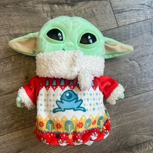 Star Wars Christmas Baby Yoda Grogu Plush Christmas out Scarf Spring 8 Inch